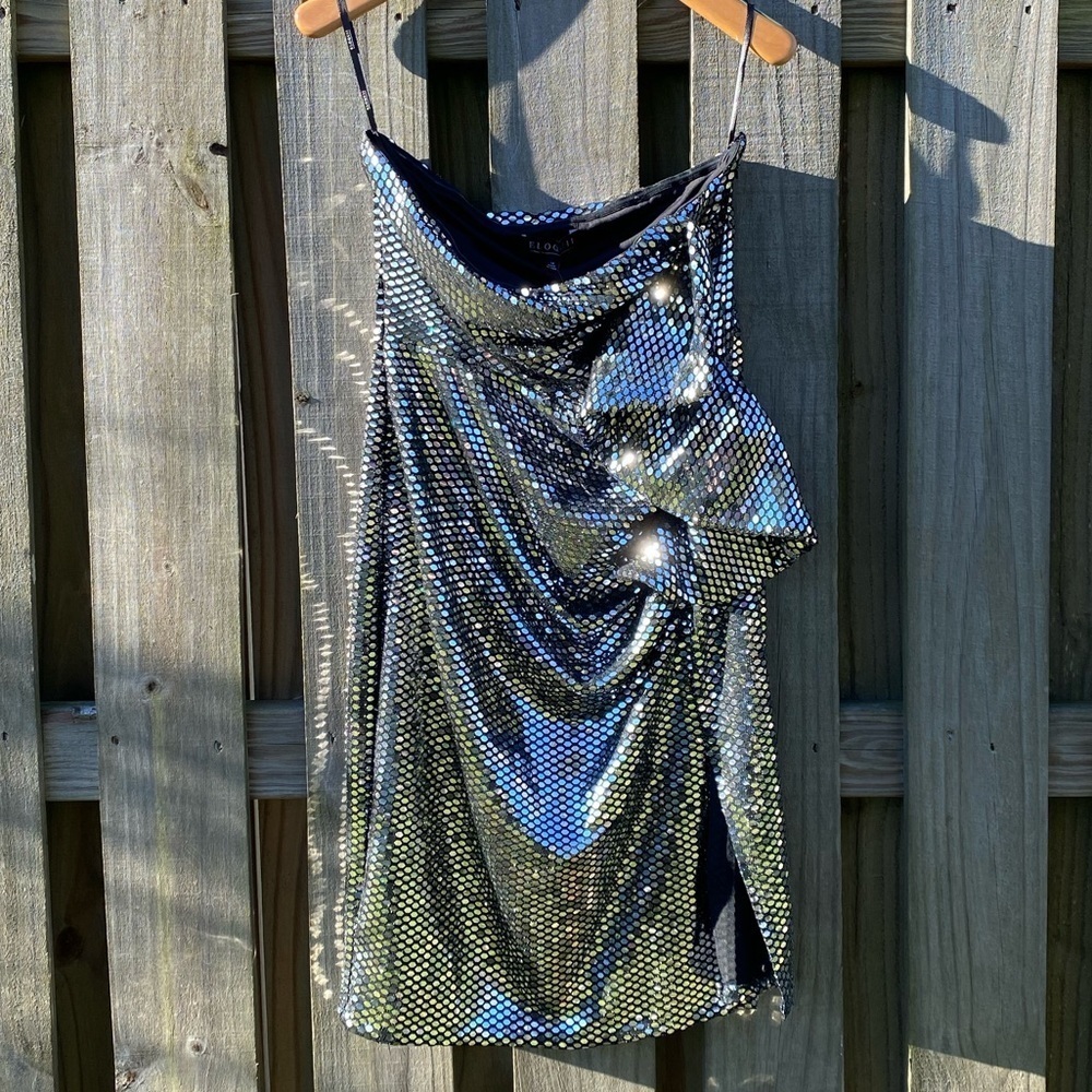 Eloquii Strapless Dress with Exaggerated Ruffle🪩💃🏻🕺 - Picture 4 of 12